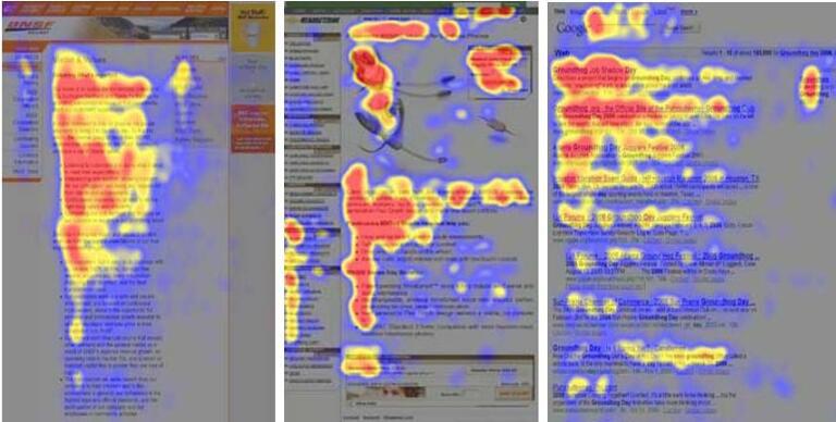 尼爾森F型視覺：網(wǎng)頁瀏覽F型視覺圖